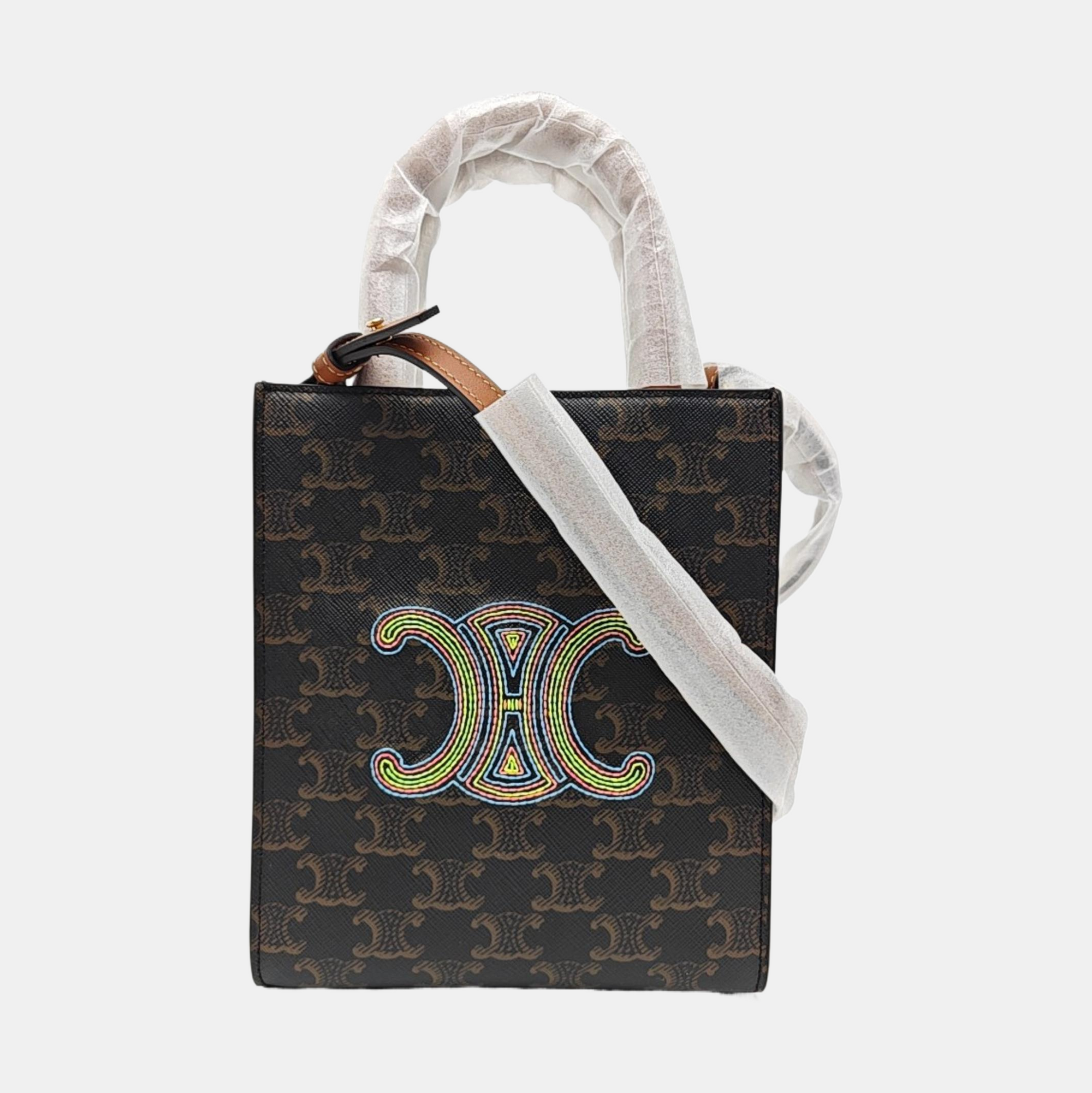 TRIOMPHE Mini Coated Canvas Brown
