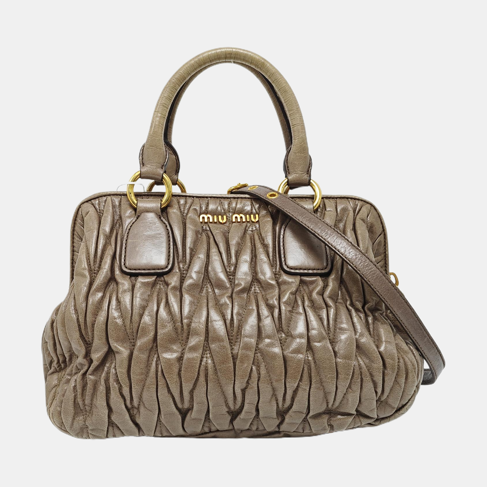 Madras Quilted Lambskin Green