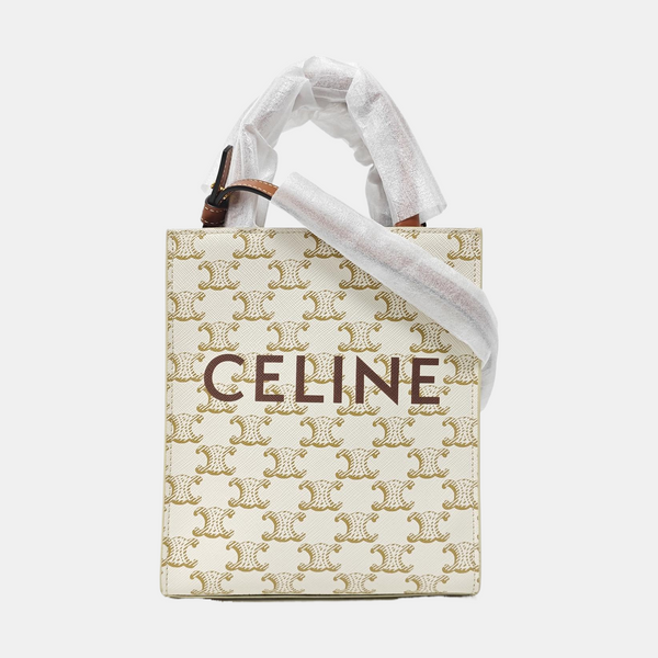 CABAS CELINE Mini Coated Canvas White