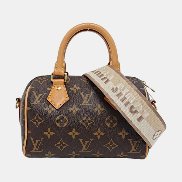 SPEEDY 20 Monogram Coated Canvas Brown