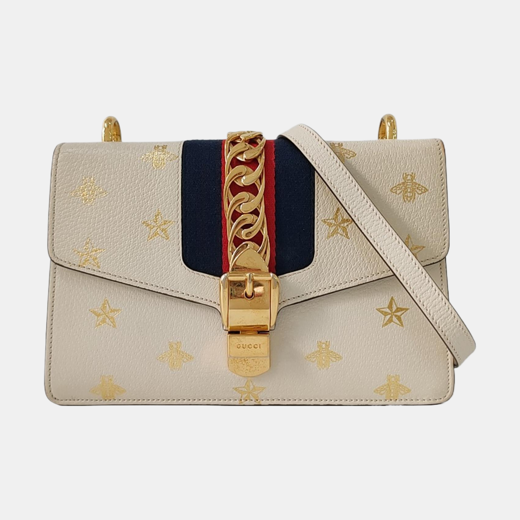 Sylvie Small Calfskin White