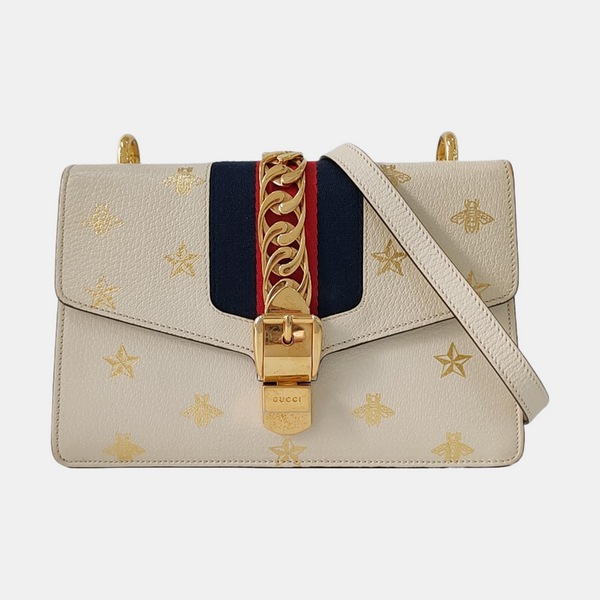 Sylvie Small Calfskin White