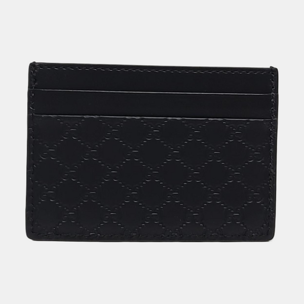 Tarjetero Microguccissima Monogram Canvas negro