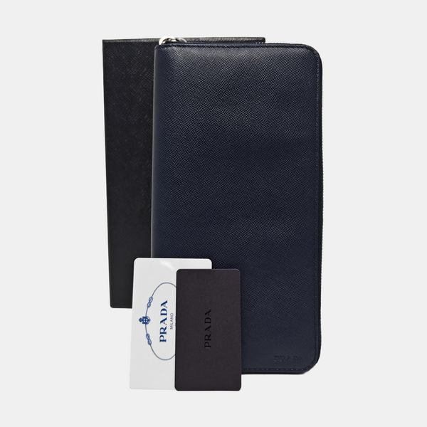 Saffiano Calfskin Wallet Blue