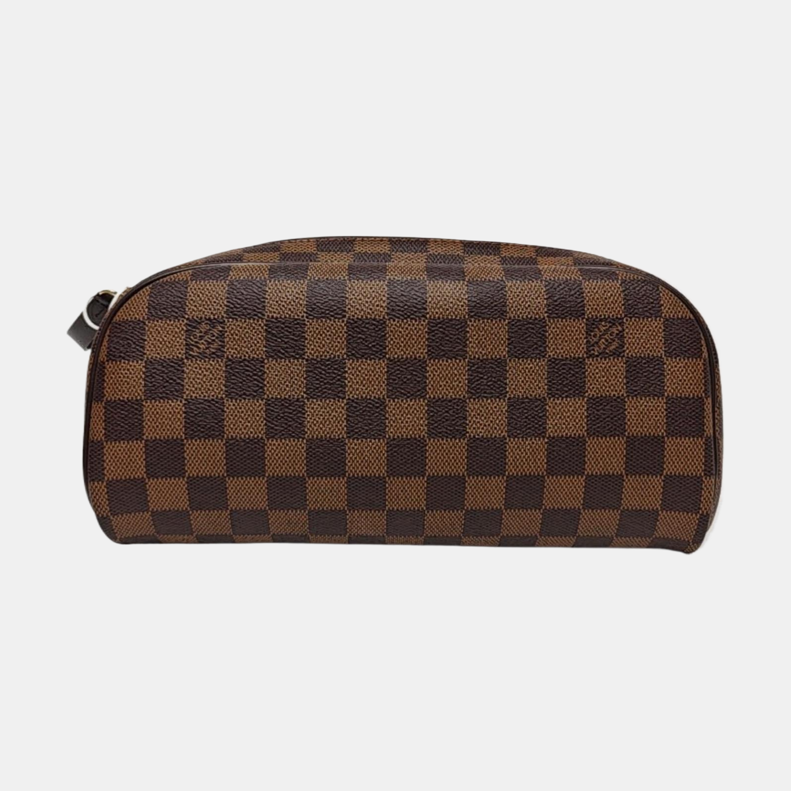 Damier Ebene Coated Canvas Clutch Extra Large Brown