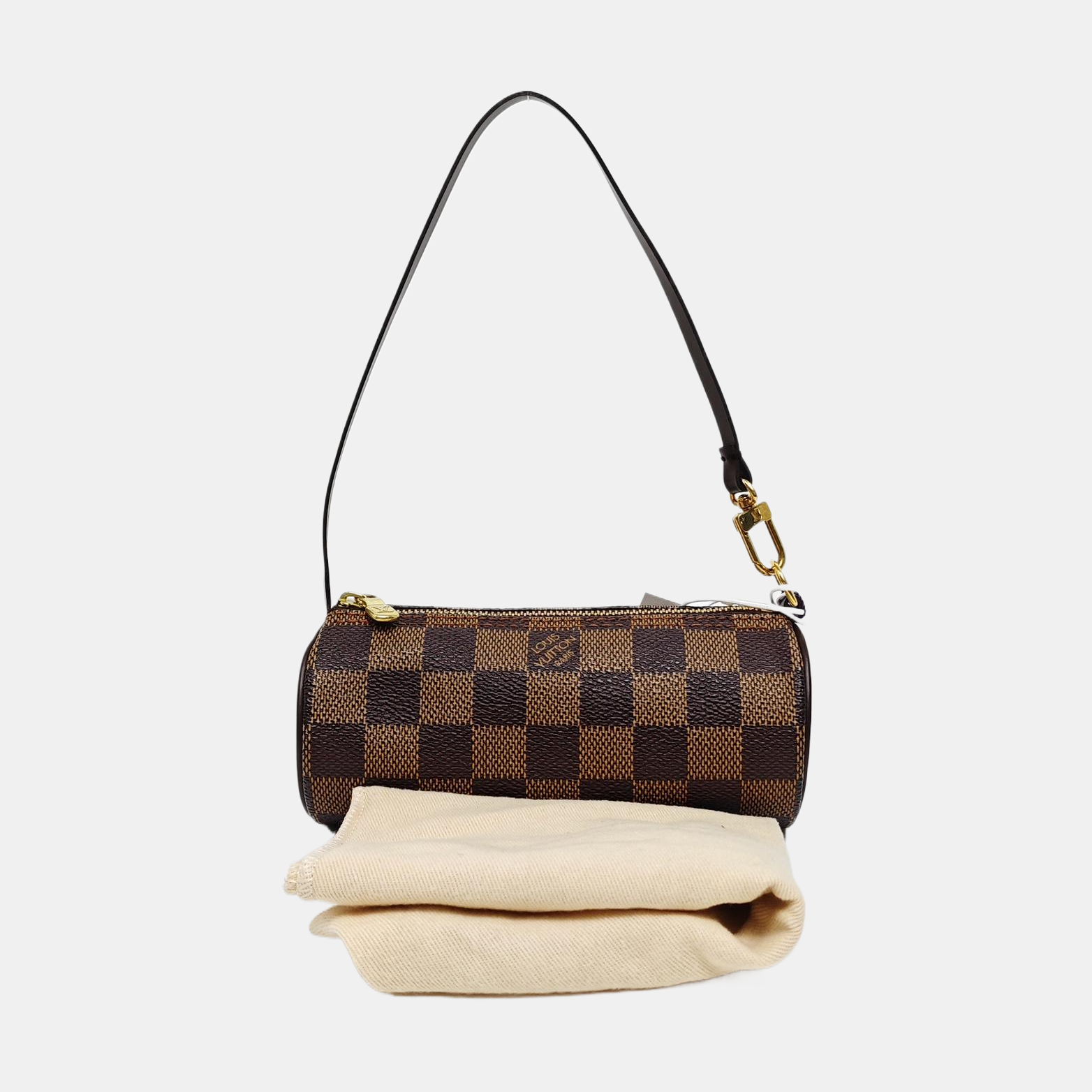PAPILLON Mini Damier Ebene Coated Canvas Brown