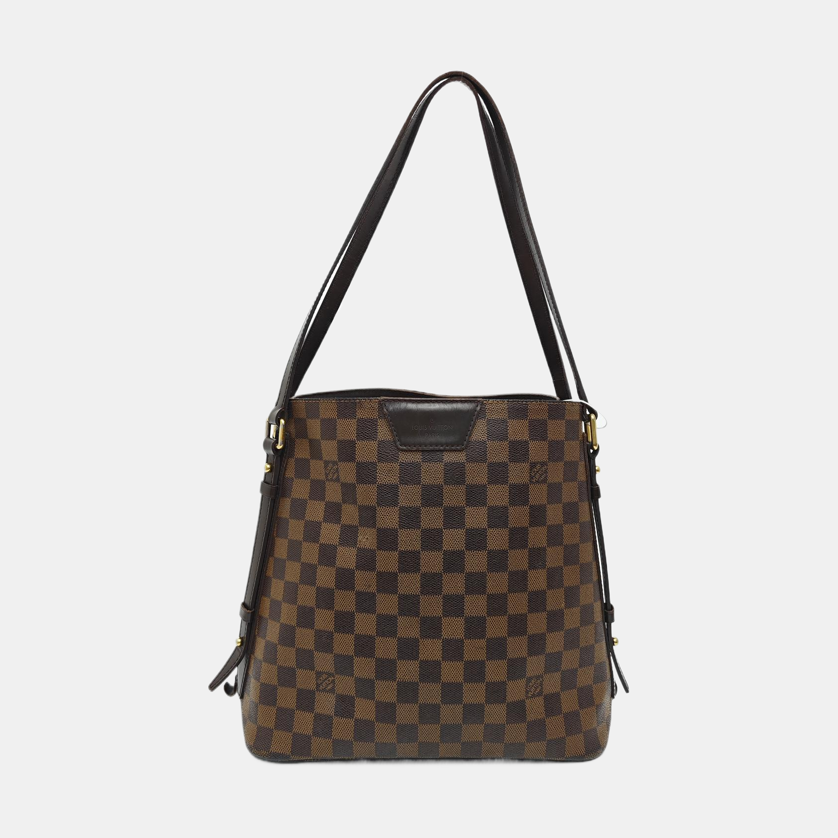 RIVINGTON Damier Ebene Coated Canvas Brown