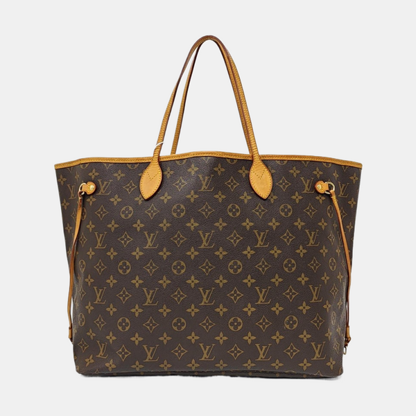 NEVERFULL GM Monogram Coated Canvas Brown