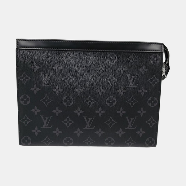 Pochette Voyag MM Monogram Coated Canvas Black
