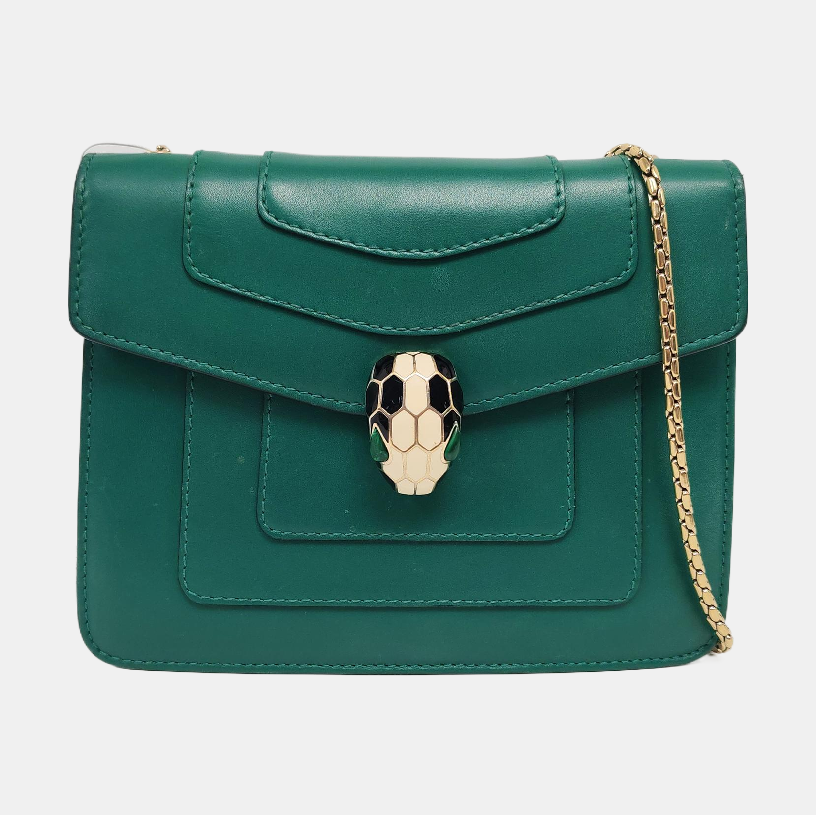 SERPENTI FOREVER Small Calfskin Green