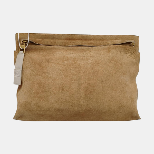 T Pouch Suede Beige