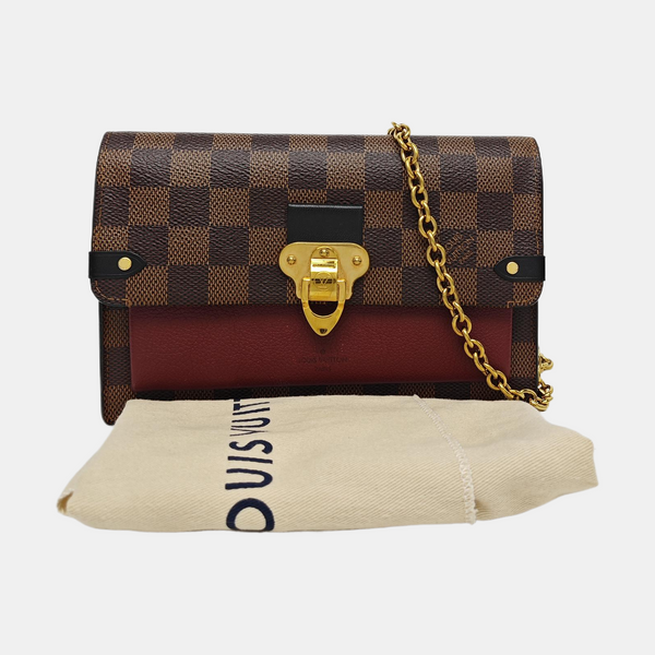VAVIN Damier Ebene Coated Canvas Brown