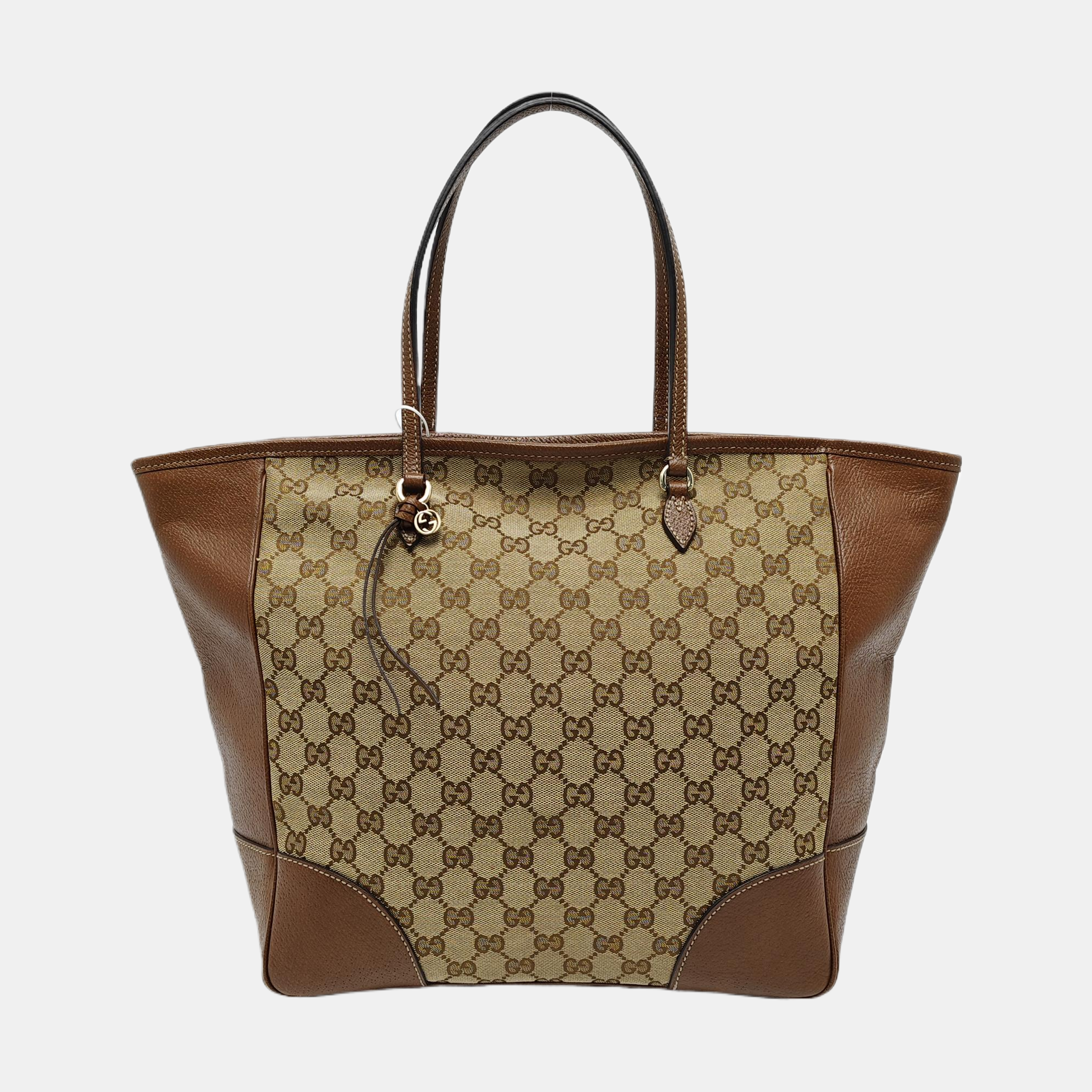 Bree Medium Monogram Canvas Beige