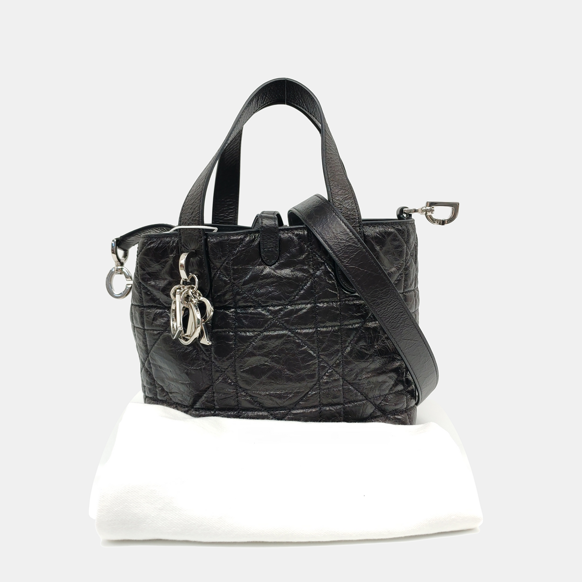 Toujours Small Cannage Calfskin Black