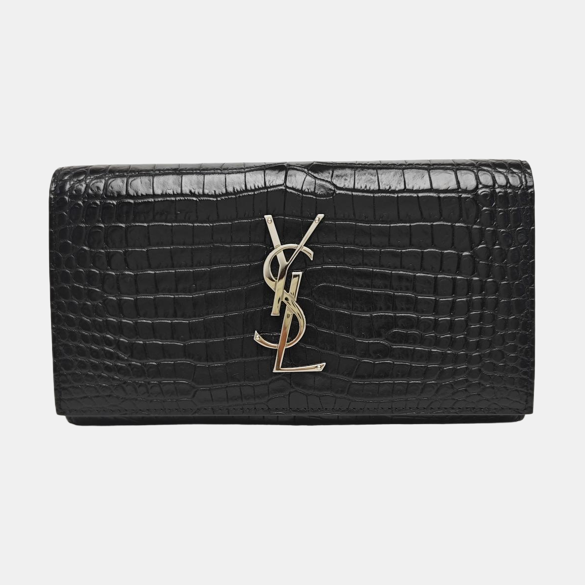 KATE WOC Calfskin Black Wallet