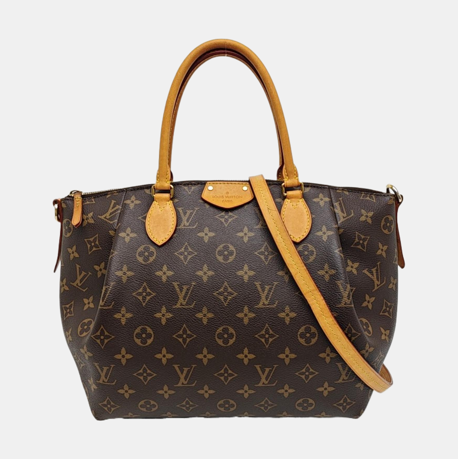 TURENNE PM Monogram Coated Canvas Brown