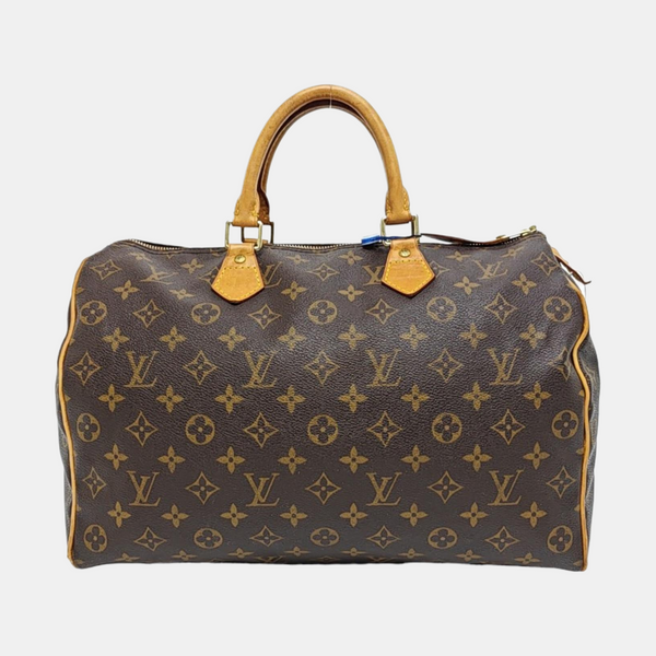 SPEEDY 35 Monogram Coated Canvas Brown