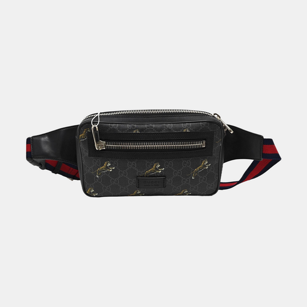 GG Supreme Monogram Coated Canvas Black