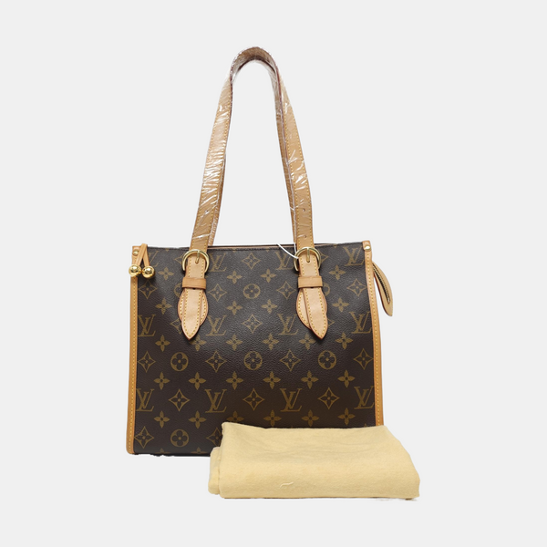 POPINCOURT Monogram Coated Canvas Brown