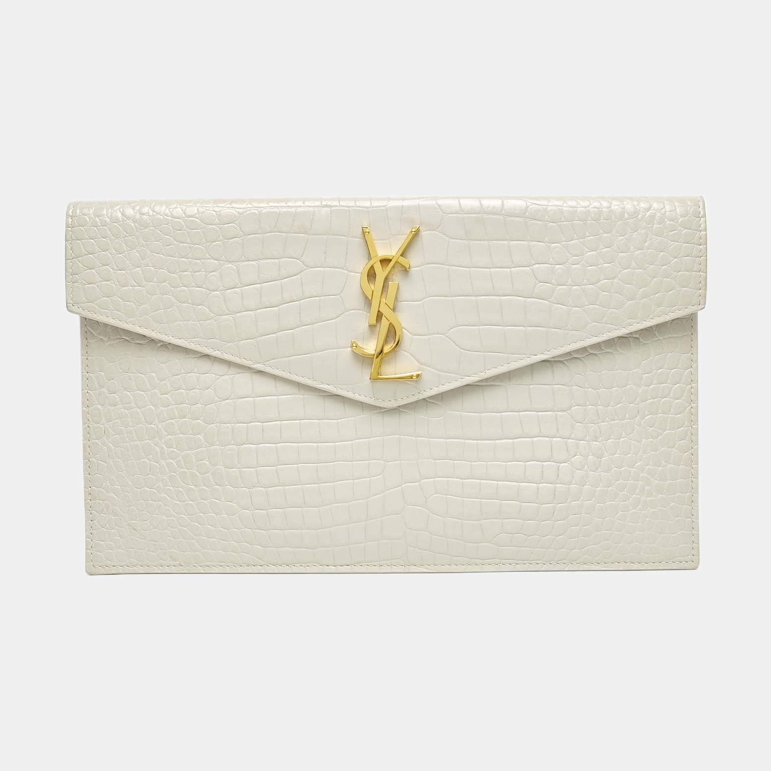 UPTOWN Small Calfskin White