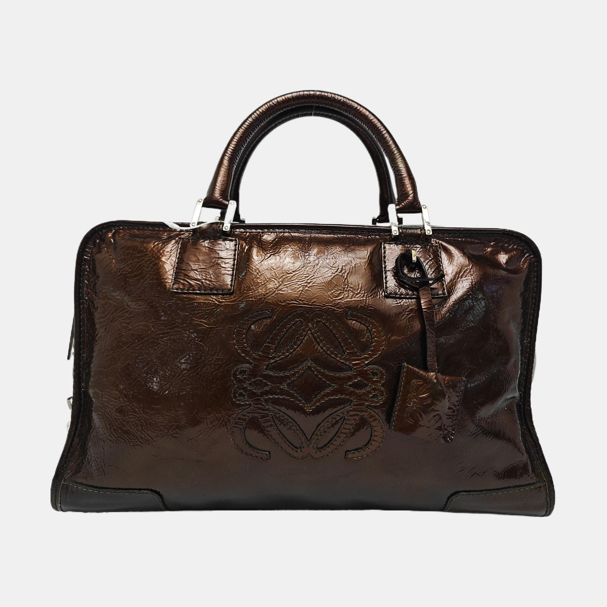 Amazona Patent Leather Brown