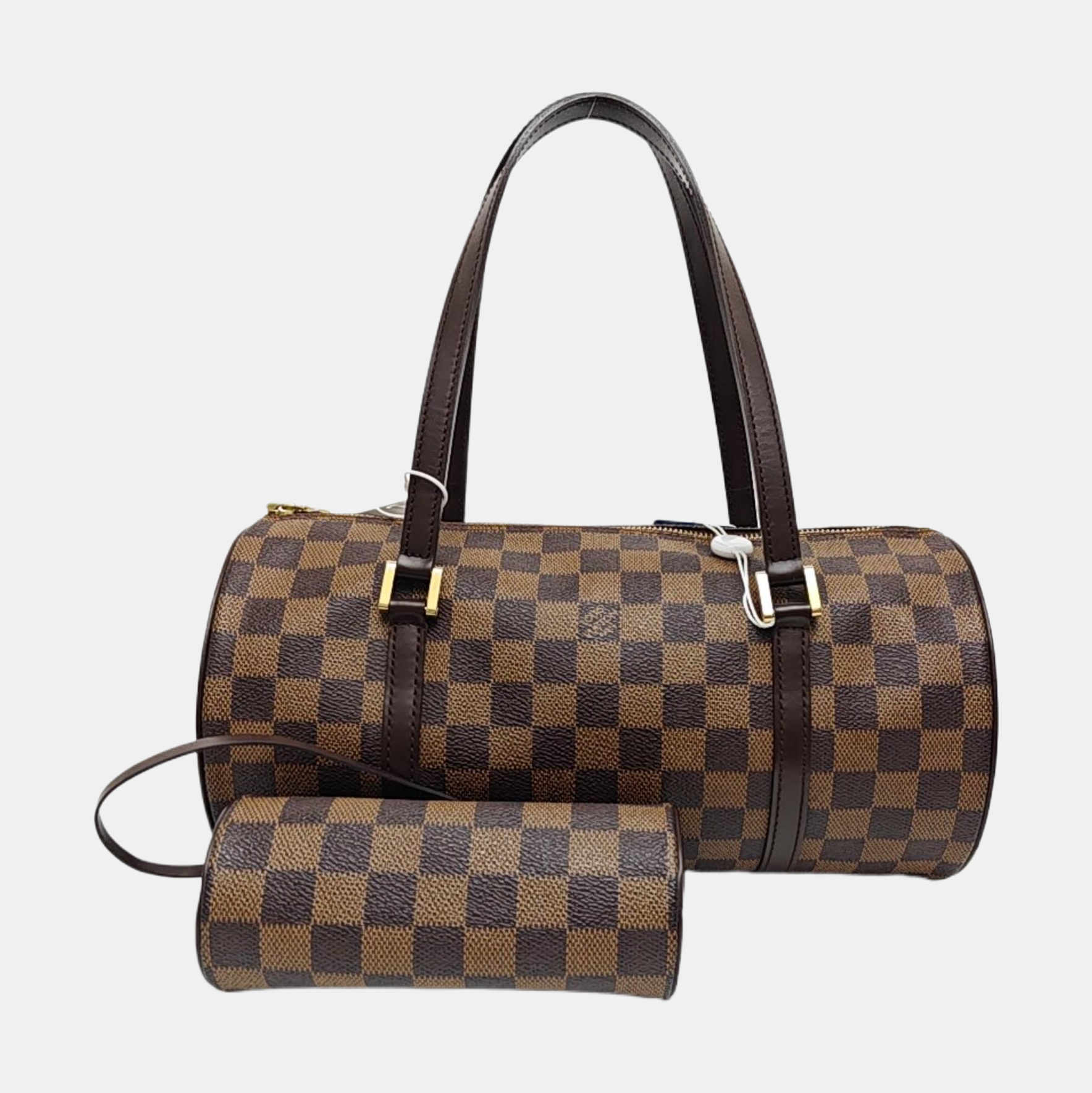 PAPILLON 30 Damier Ebene Coated Canvas Brown