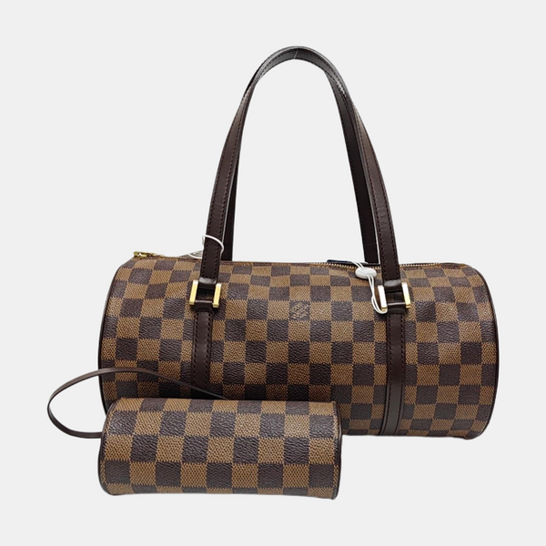 PAPILLON 30 Damier Ebene Coated Canvas Brown