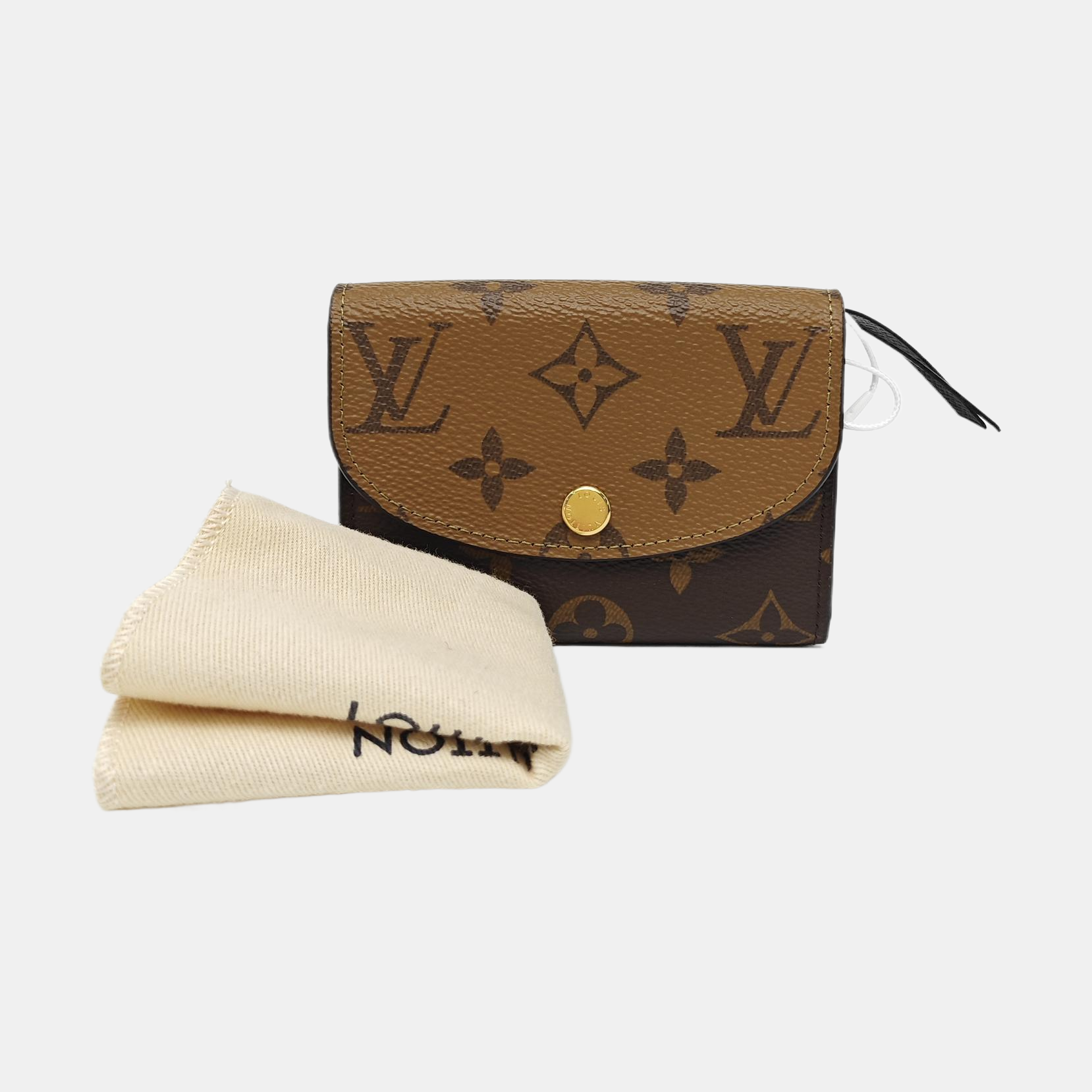 Monogram Coated Canvas Wallet Brown