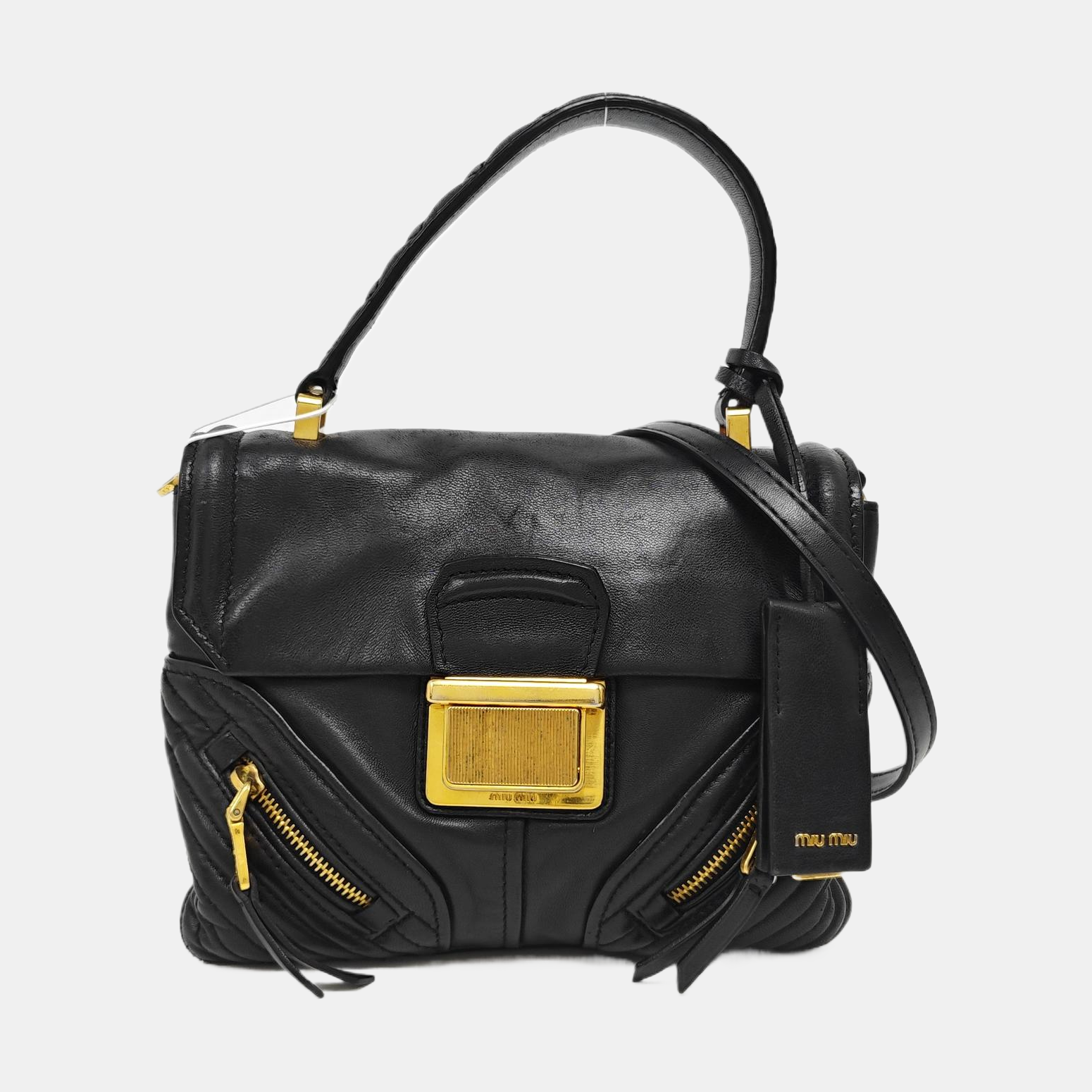 Dahlia Quilted Lambskin Black
