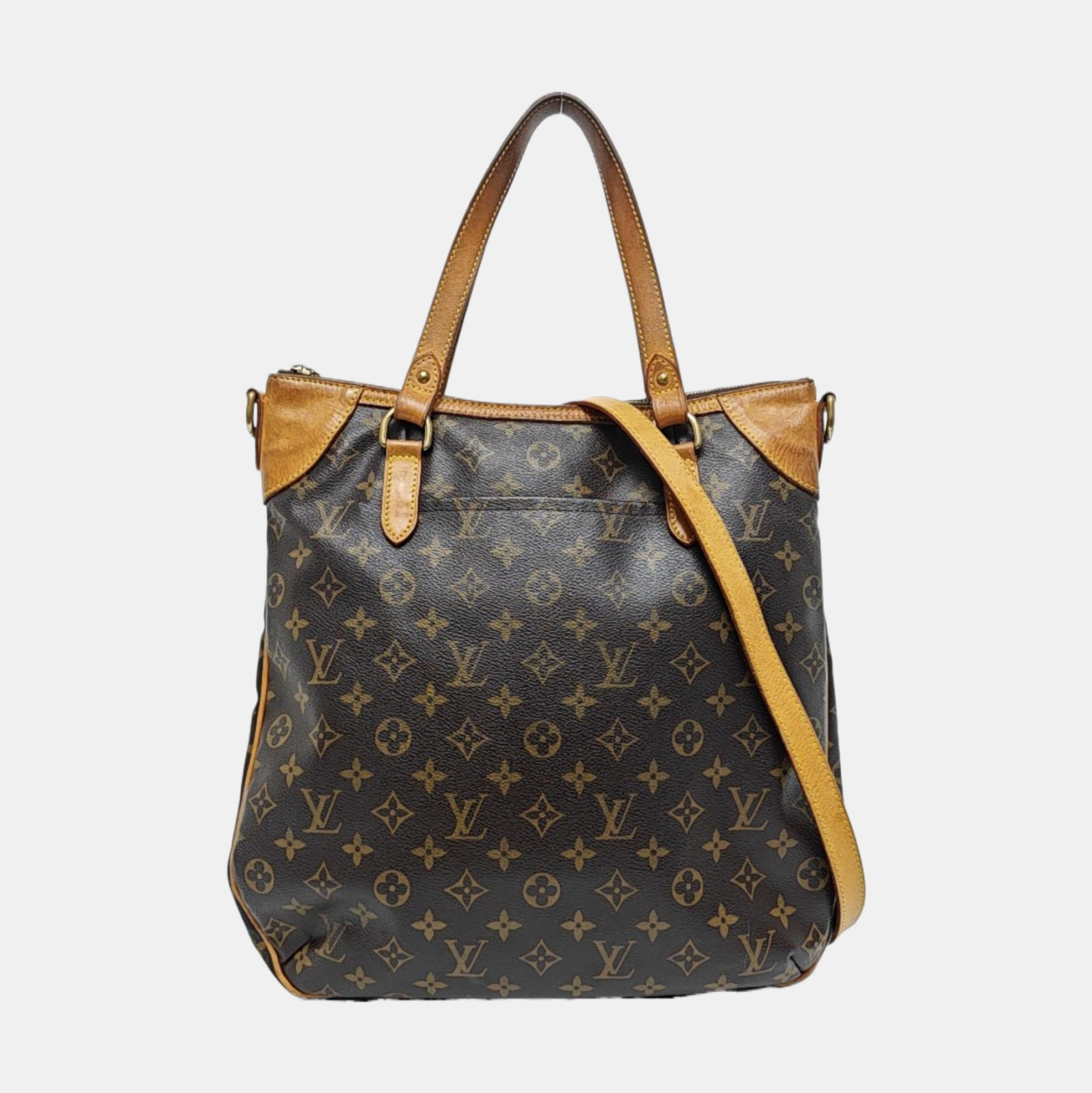 ODEON Monogram Coated Canvas Brown