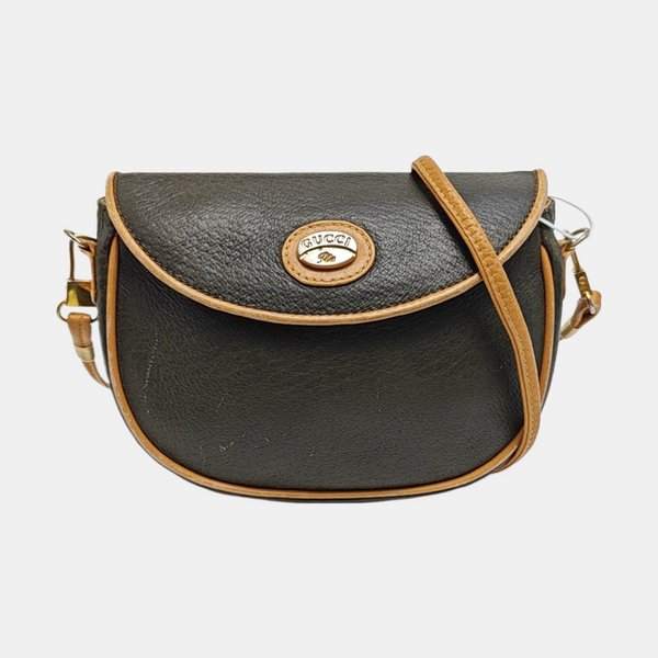 Calfskin Crossbody Bag Brown