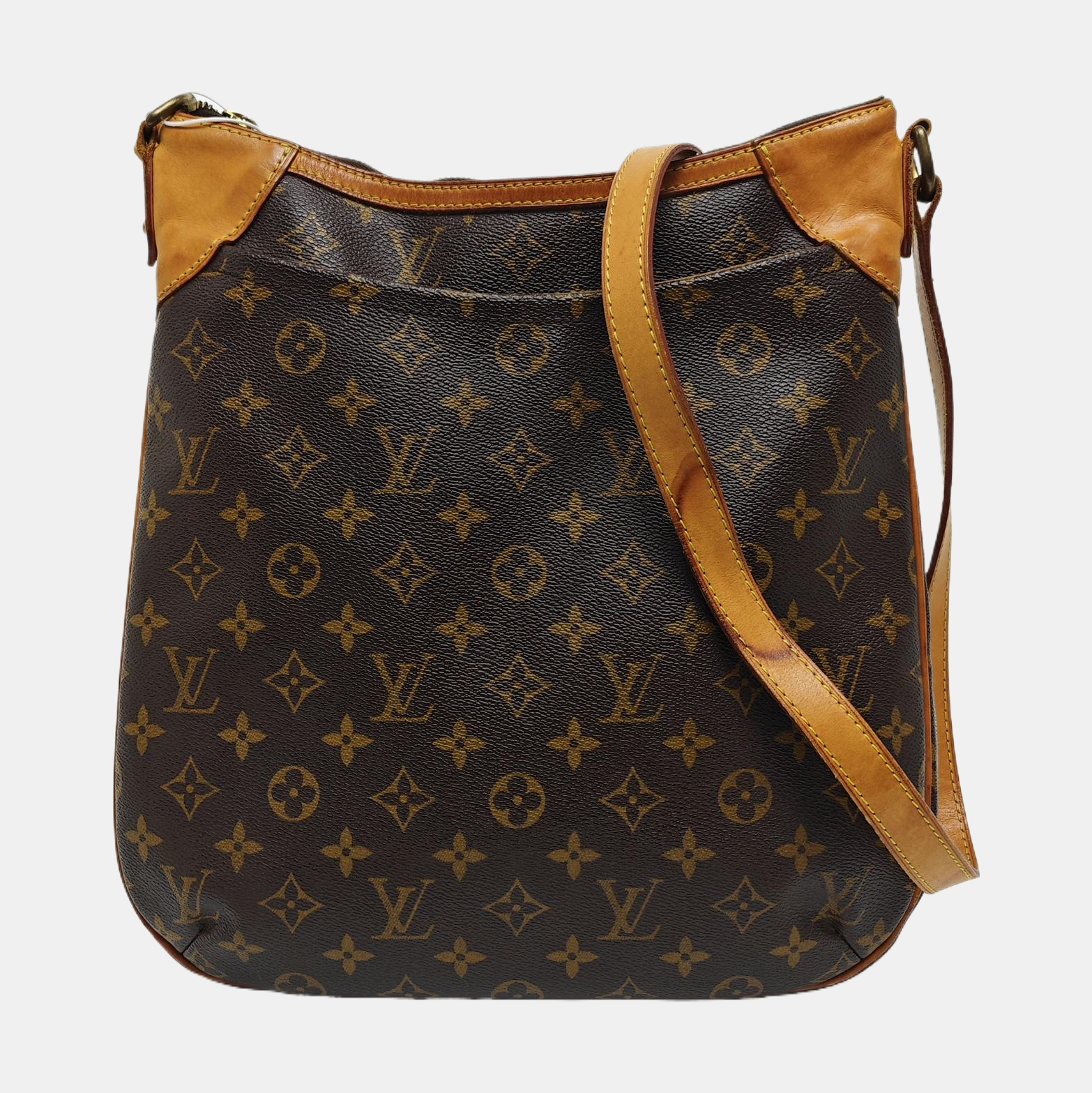 ODEON Monogram Coated Canvas Brown