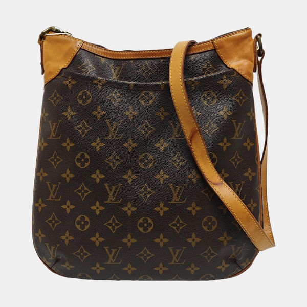 ODEON Monogram Coated Canvas Brown