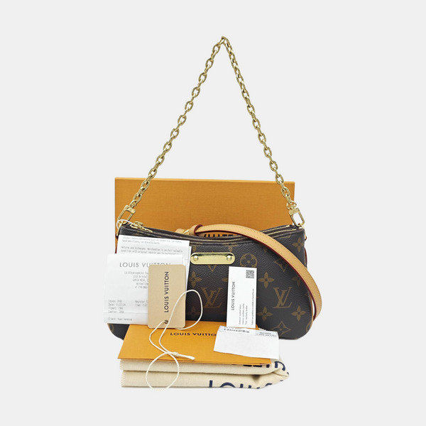 LIV POCHETTE Monogram Coated Canvas Brown