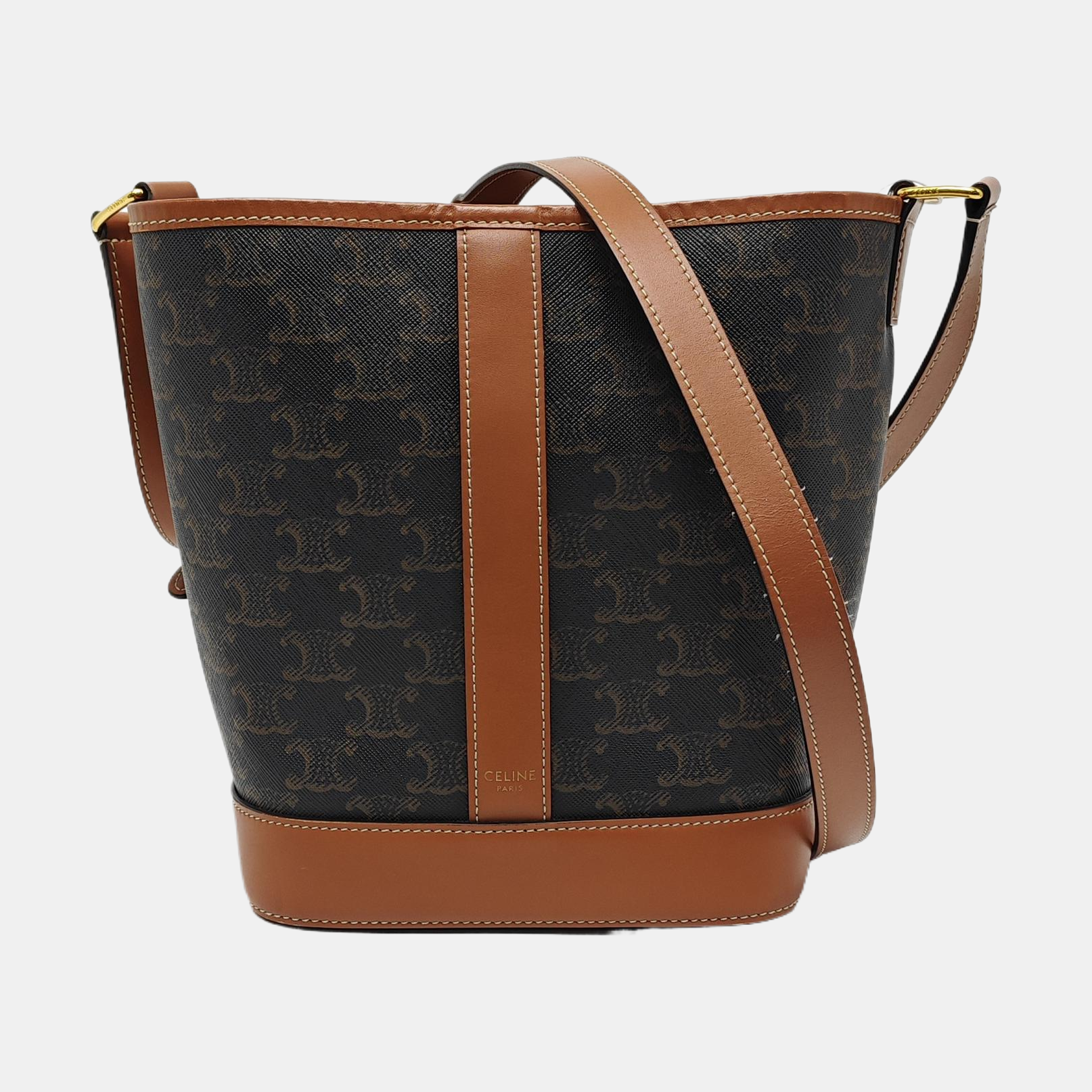 TRIOMPHE CANVAS Small Coated Canvas Brown