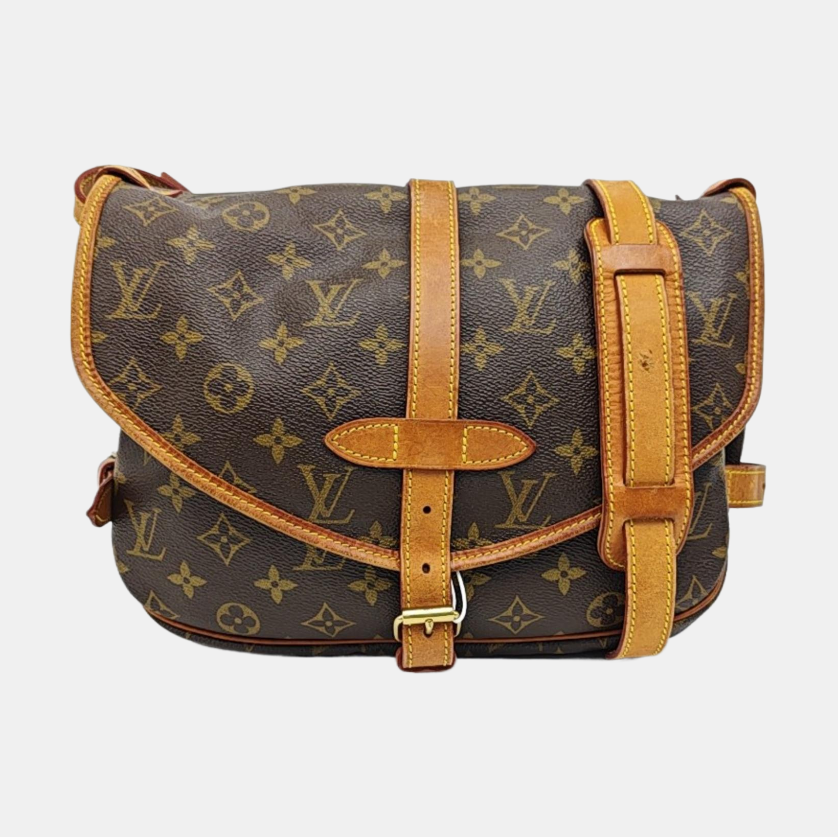 SAUMUR Monogram Coated Canvas Brown