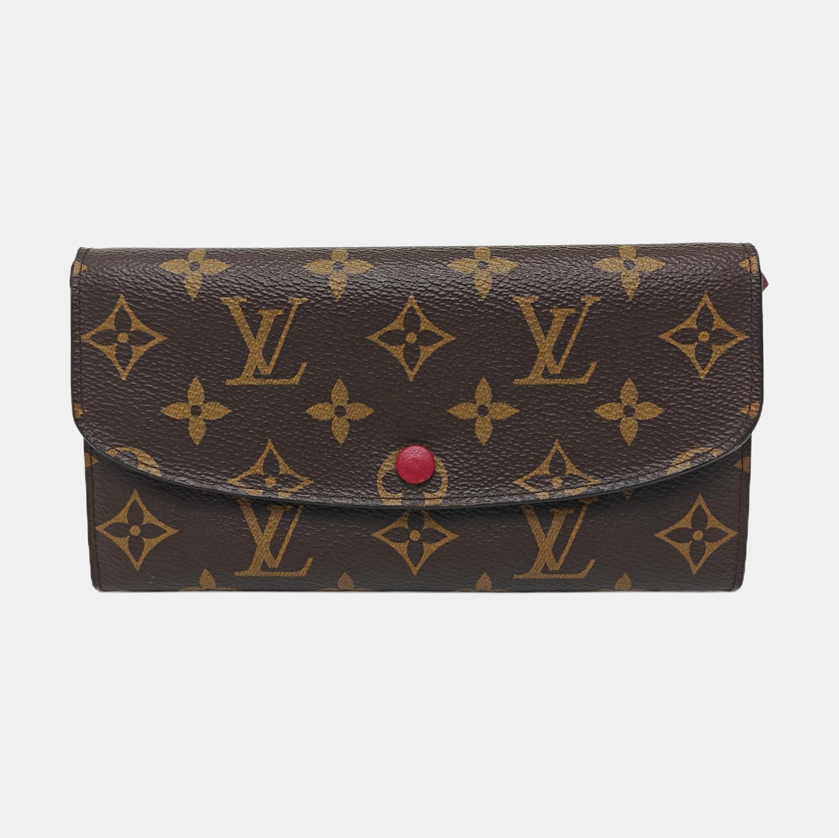 EMILIE Monogram Coated Canvas Brown Wallet