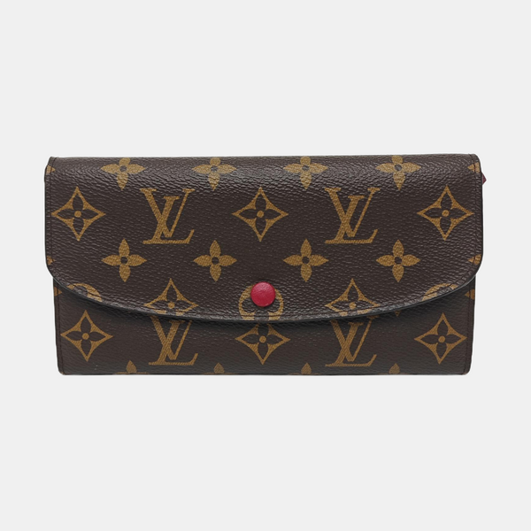 EMILIE Monogram Coated Canvas Brown Wallet