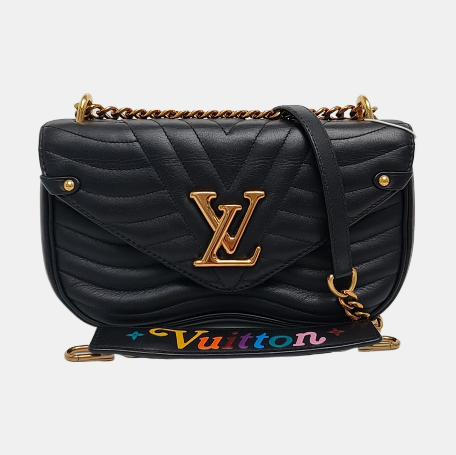 NEW WAVE MM Quilted Calfskin Black