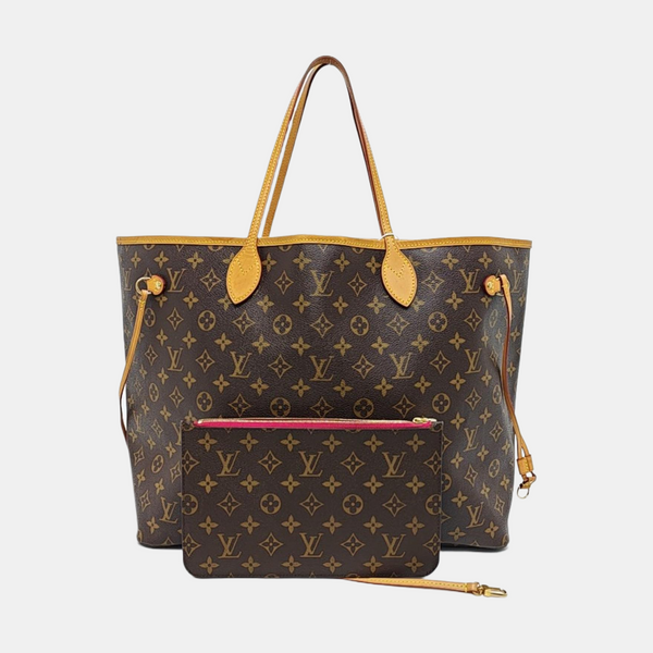 NEVERFULL GM Monogram Coated Canvas Brown