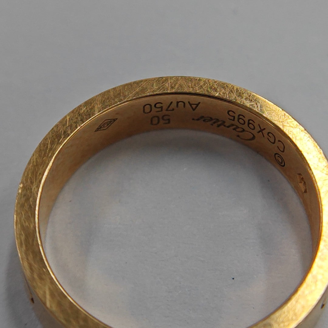 LOVE 18k Rose Gold Ring EU 50