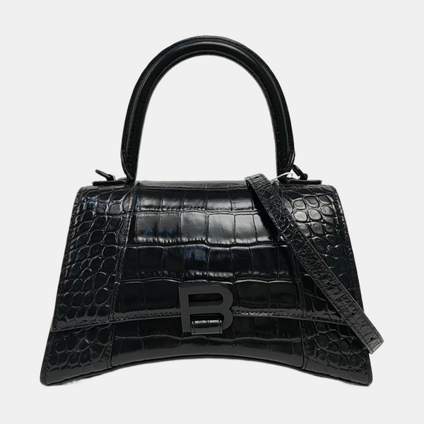 Hourglass S Calfskin Black