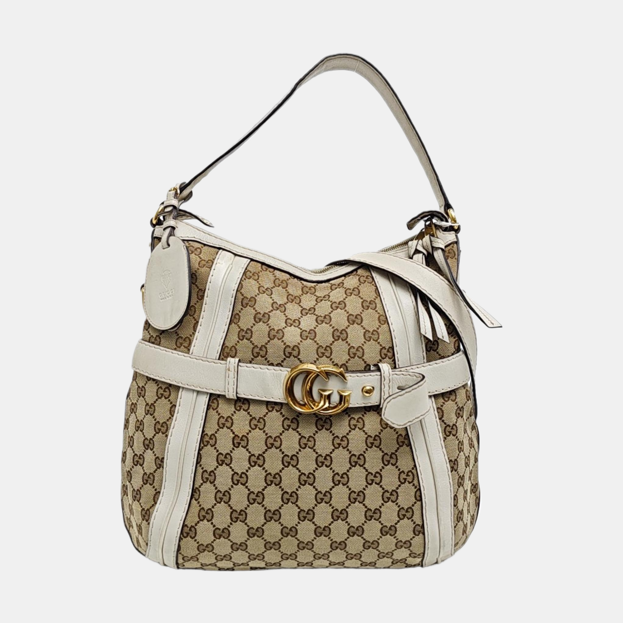 Monogram Canvas Tote Bag Brown