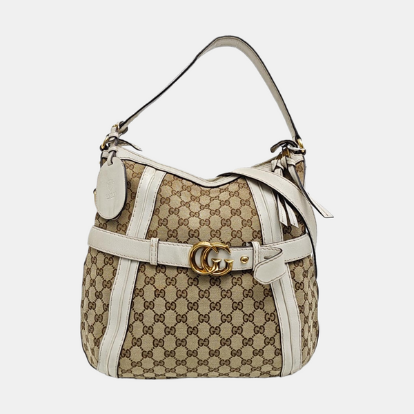 Monogram Canvas Tote Bag Brown