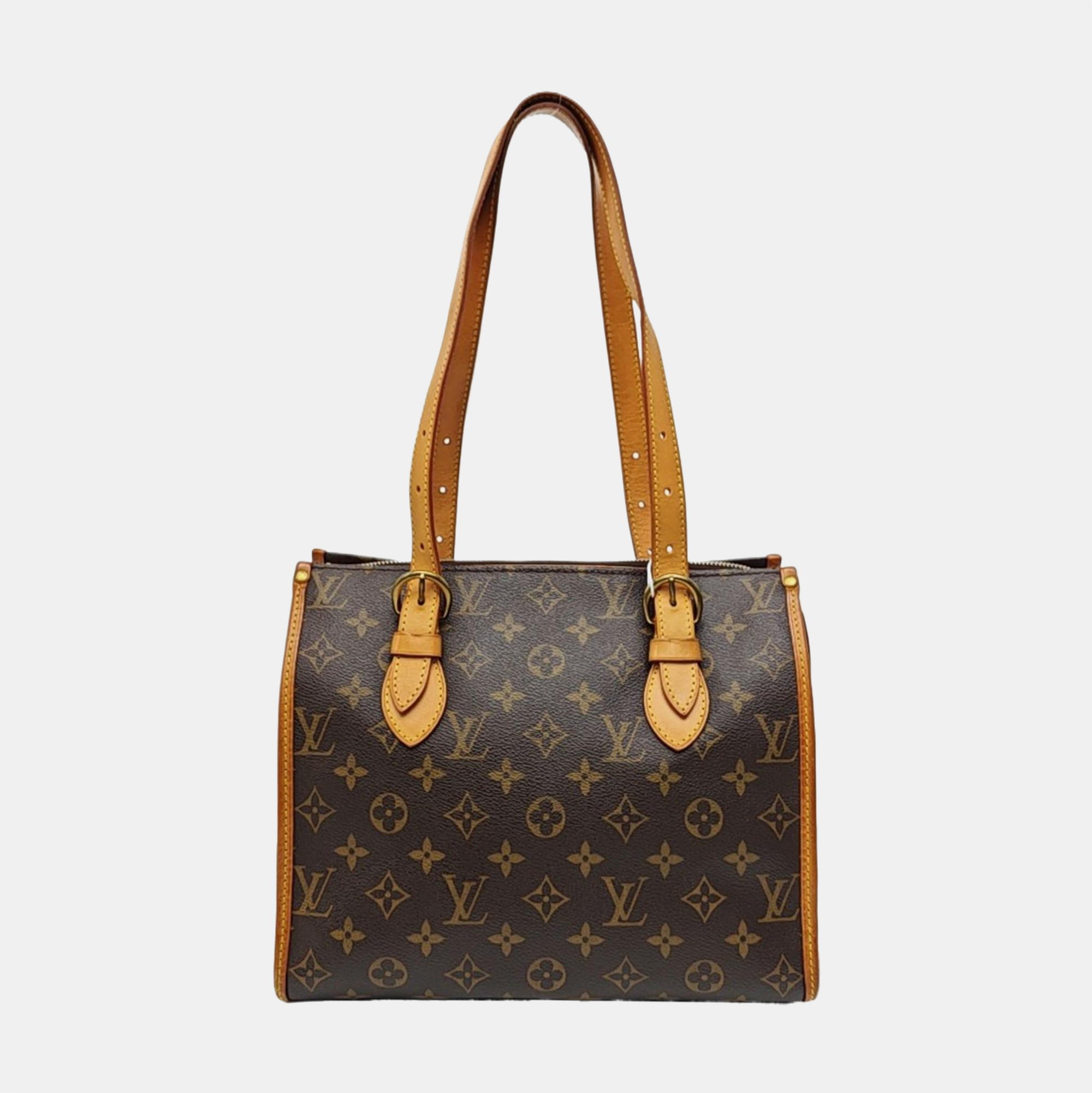 POPINCOURT Monogram Coated Canvas Brown