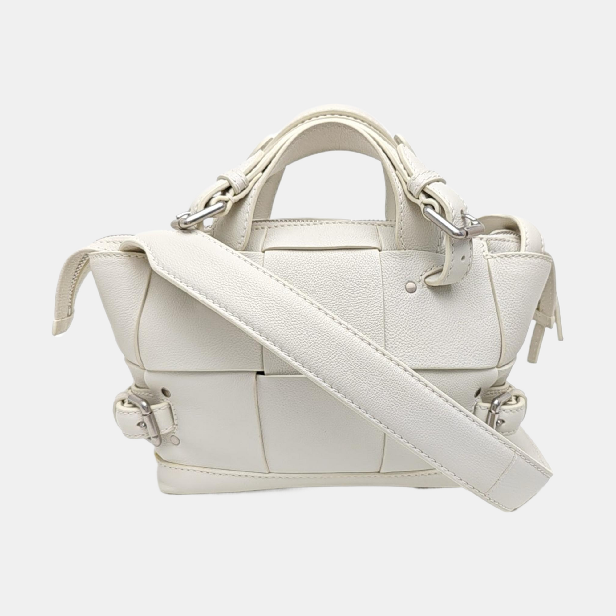 Calfskin Shoulder Bag White