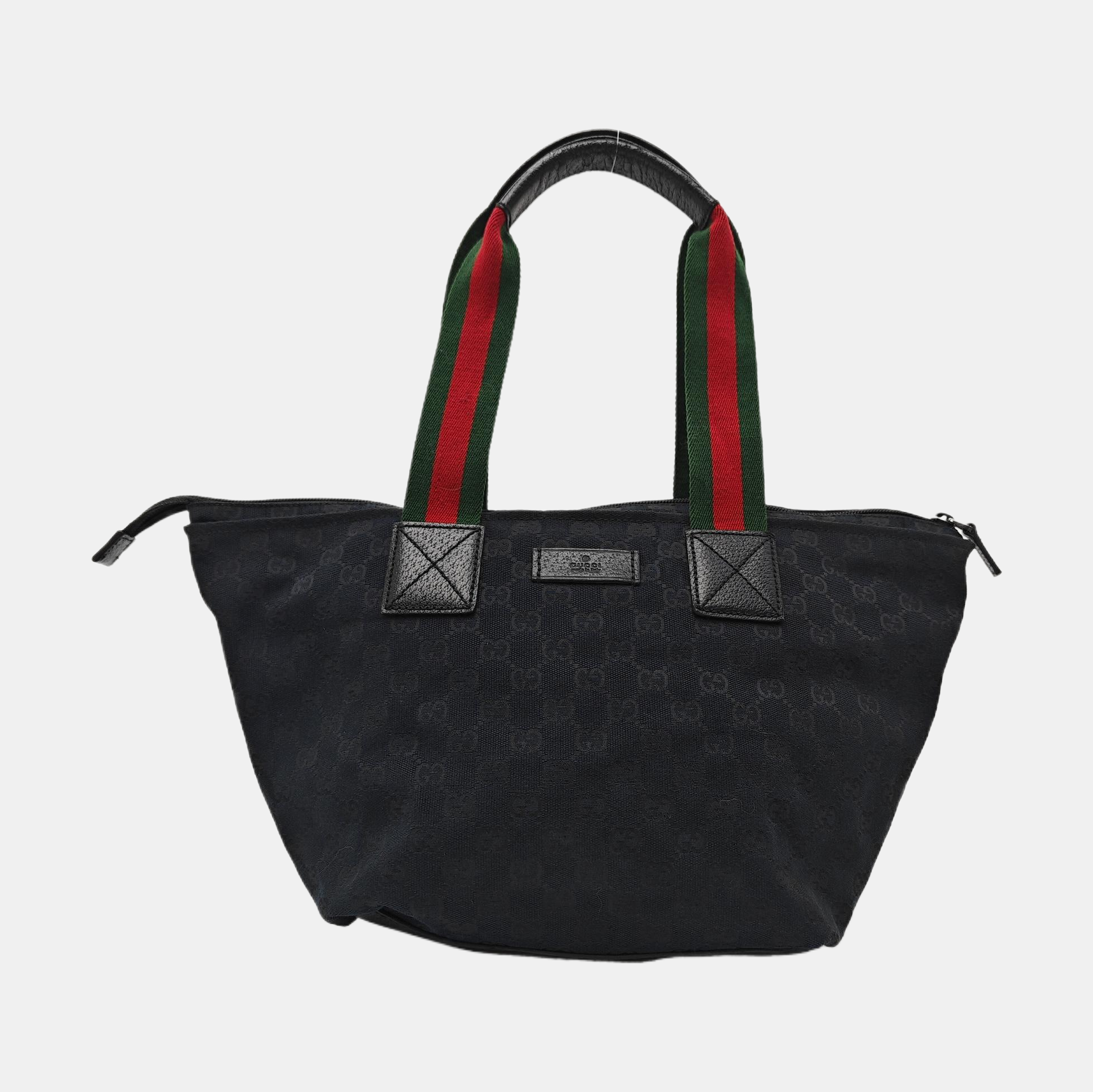 Monogram Canvas Tote Bag Black