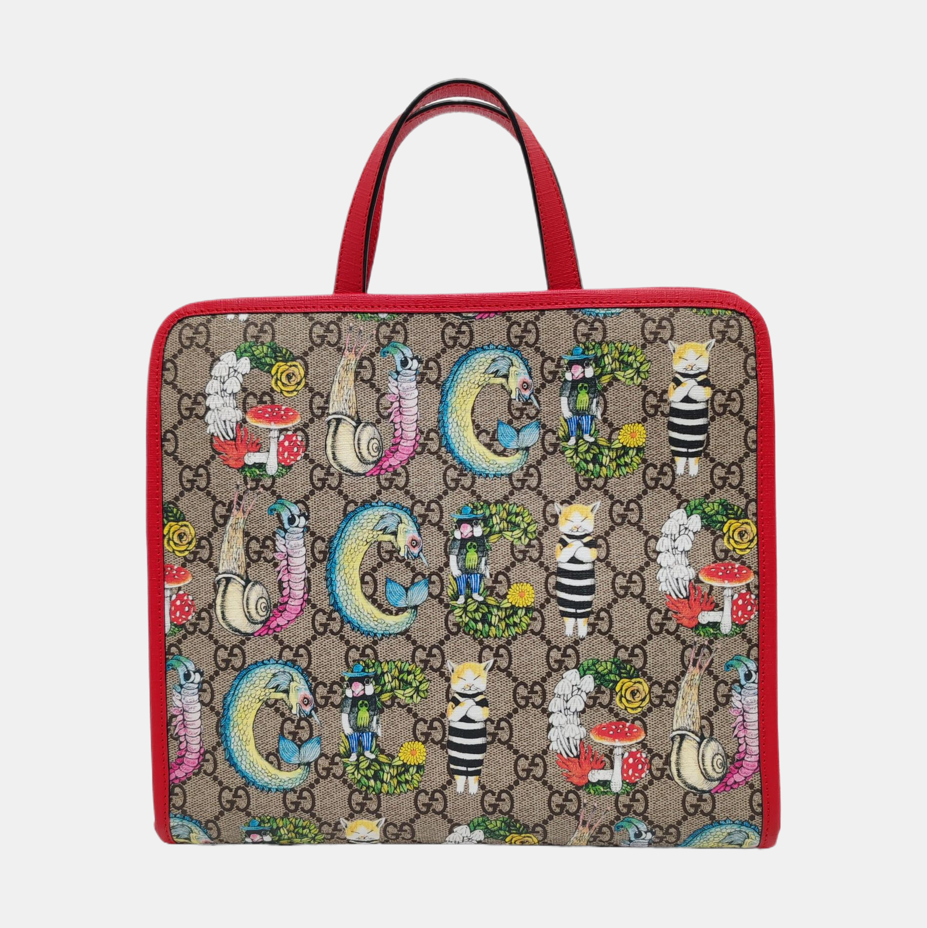 Children’s GG Bucket Monogram Coated Canvas Beige