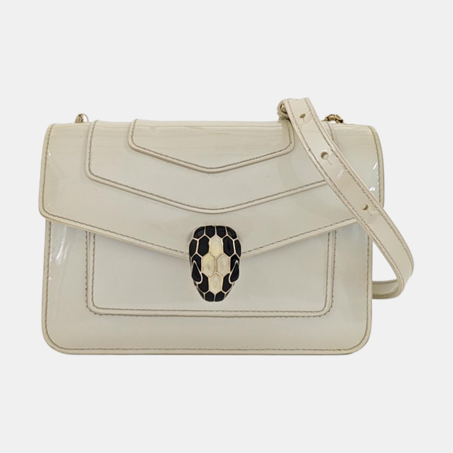 SERPENTI FOREVER Small Calfskin White