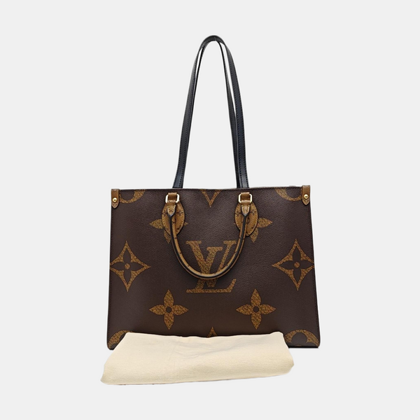 ONTHEGO MM Monogram Coated Canvas Brown